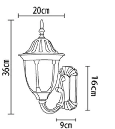 Модные европейские настенные бра наружные балконные лампы водонепроницаемые винтажные деревенские Настенные светильники WCS-OWL007
