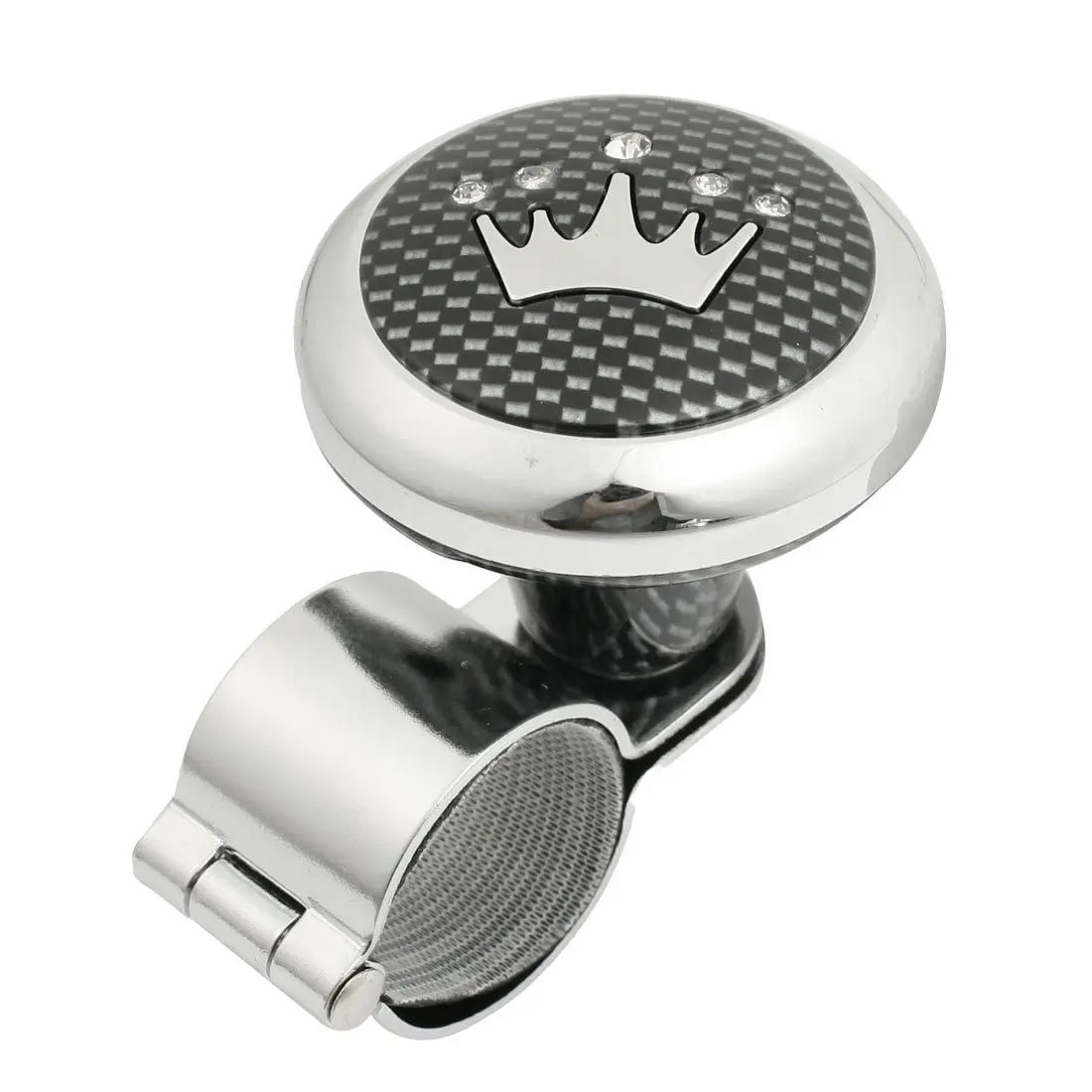 Buy Check Pattern Metal Plastic Handle Steering Wheel