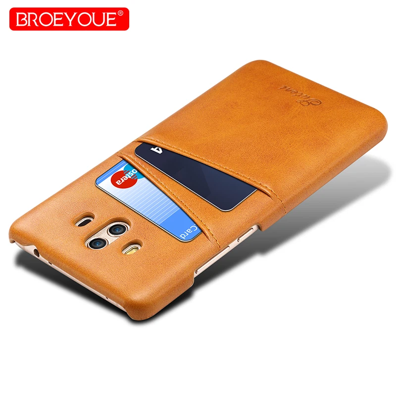 

Real Leather Case For Huawei P20 Pro P20 Mate 10 Back Cover Card Holder Luxury Retro Phone Case For Huawei Mate 10 P20 Pro Case
