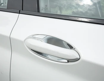 

ABS Chromed Exterior Door Cup Bowl Handle Frame Cover Trim 4pcs For BMW X3 G01 2018