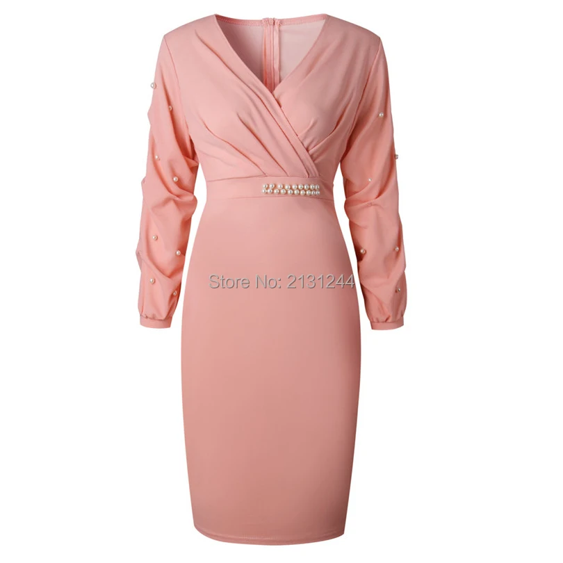 Офисное Платье Розовое