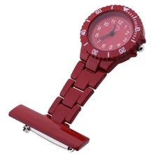 YCYS красный кварцевый механизм Медсестры Брошь Брелок Туника карманные Подвесные часы