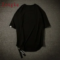 Zongke White T Shirt Men Tshirt Men T Shirt Harajuku Vintage T-Shirt Men Clothes Streetwear Hip Hop Summer Top 5XL 2022 New 6