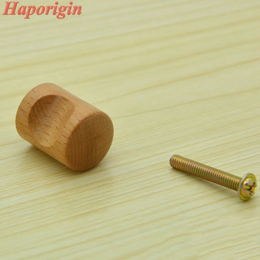 20x Wooden Kitchen Cabinet Drawer Knobs Ball Cupboard Handles