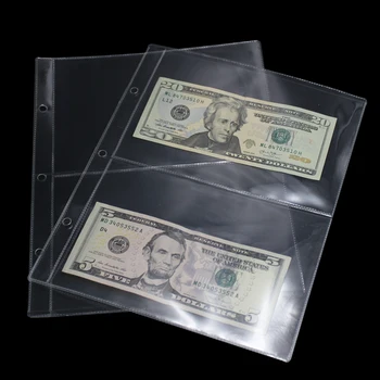 

10Pages/Lot 2 Units/Page Paper Money Album PVC Paper Money Collection Holders Paper Money Protection Album