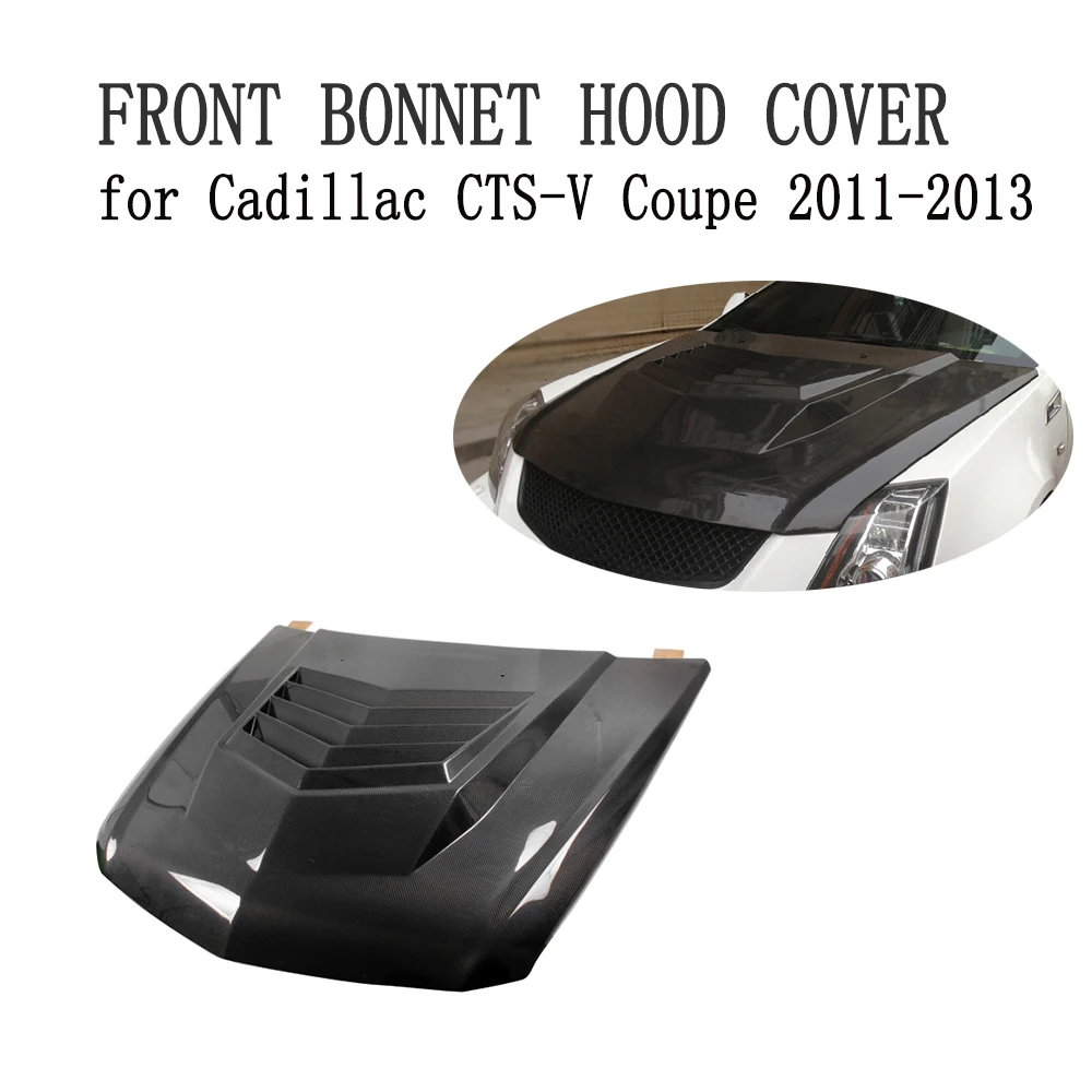 Carbon Fiber Front Hood Cover Bodykit Fit for Cadillac CTS V