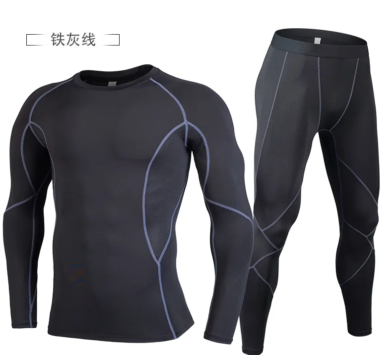 Men Rashguard Sportswear Male Long Sleeve Gym T Shirt Suits MMA Rashguard Fitness Running Shirt Crossfit Bodybuilding Men Shorts Mma (25)