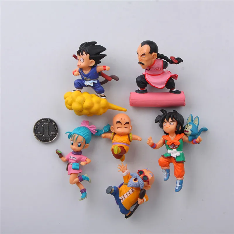 Dragon ball Аниме Фигурка магниты на холодильник Аниме Фигурка Сон Гоку Чичи Улун игрушки wukong Garage наборы Decora