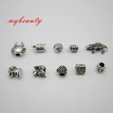 10 шт./лот смешанные животные стили samll волосы коса страшный дредлок бусины кольца трубка для волос аксессуары