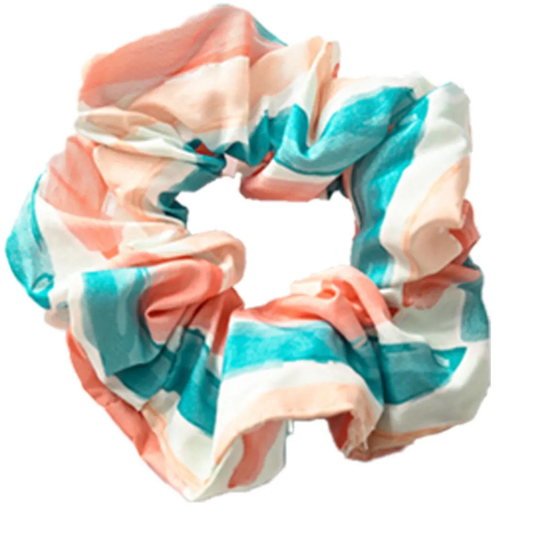 Wild hair band female striped wild color large intestine ring elastic band hair ring hair rope Hair Accessories Coconut Tree