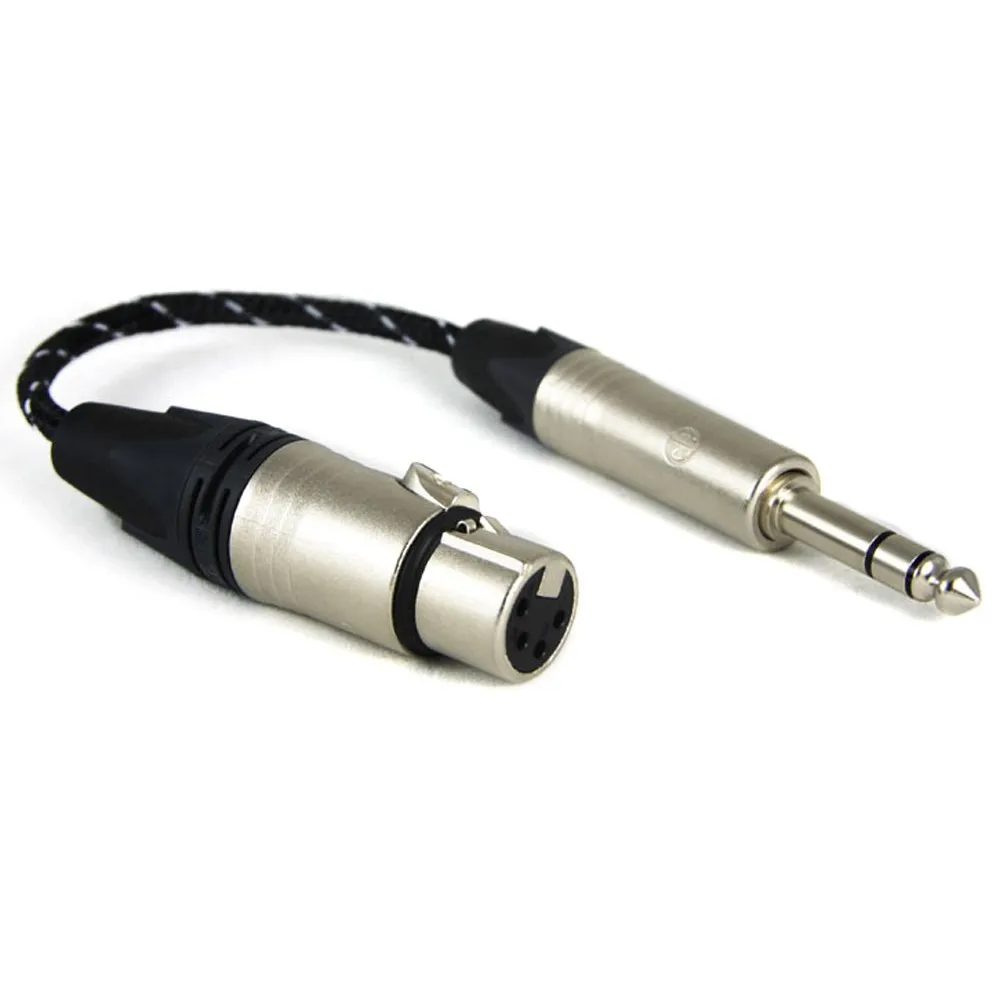 ZY Cable ZY 006 PAILICCS CABLE Balance headphone adapter cable 4 pin XLR Female to 6 35 Male cable