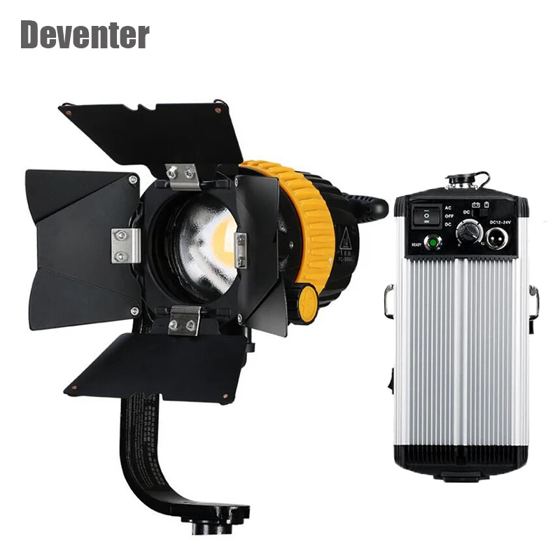 

Photographic Lighting LED50W Zoom spotlight Continuous lighting 3200-5500K Photo Studio kit+Professional controller&Tripod Heads