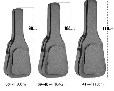 36 39 41 дюймов Сумка для гитары чехол для переноски рюкзак Оксфорд акустическая народная гитара Gig сумка чехол с двойными плечевыми лямками