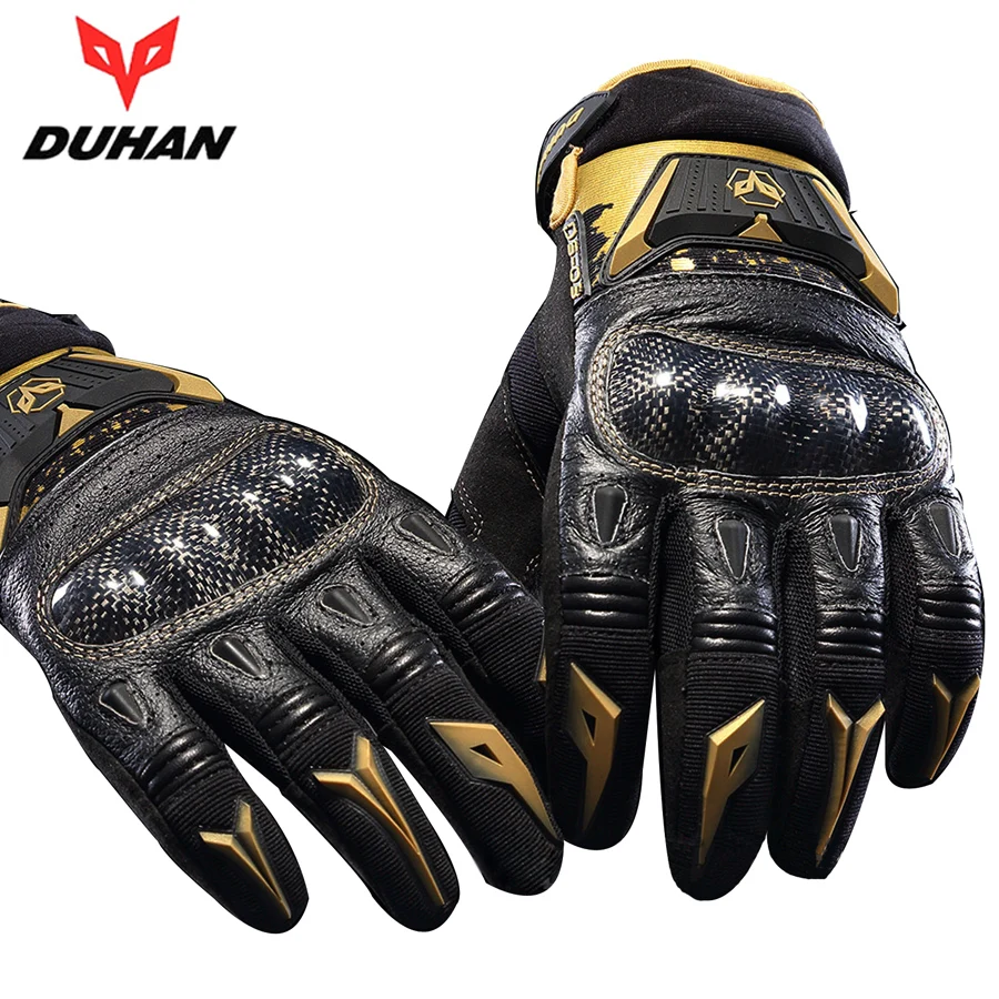 DUHAN DS 03 motorcycle gloves motos Carbon Fiber gloves motorsport