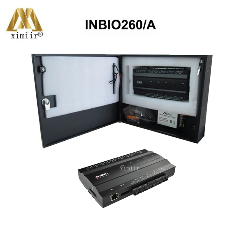 

Biometric Inbio260 fingerprint and 125KHZ RFID card access control board fingerprint access control panel with power supply box