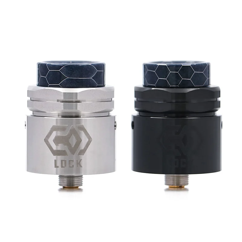 

Ehpro Lock Build-Free RDA Stainless Steel 24mm atomizer rda Press-style Coil Installation Ehpro RDA fit ecigs 510 mod