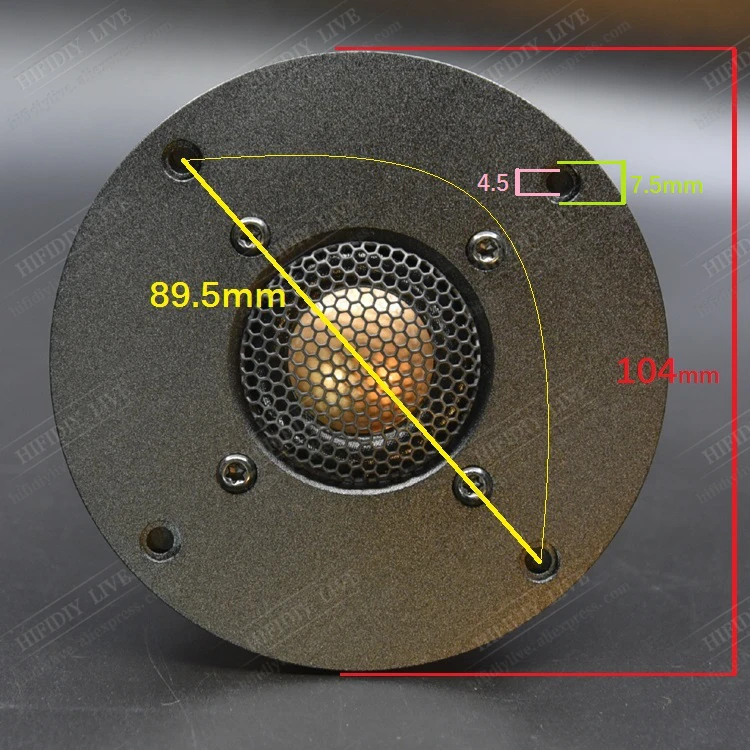 Динамик HIFIDIY LIVE C1 104S 4 дюймовый динамик Hi Fi Бериллиевая медная пленка 6 Ом 30 Вт