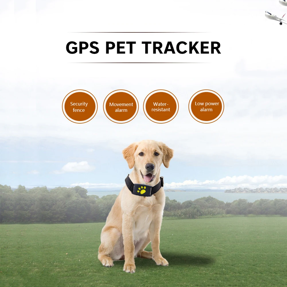 Impermeable mascotas GSM GPS Perro Rastreador localizador Rastreador de Finder para mascotas perro gato Real tiempo libre APP pista de alarma dispositivo