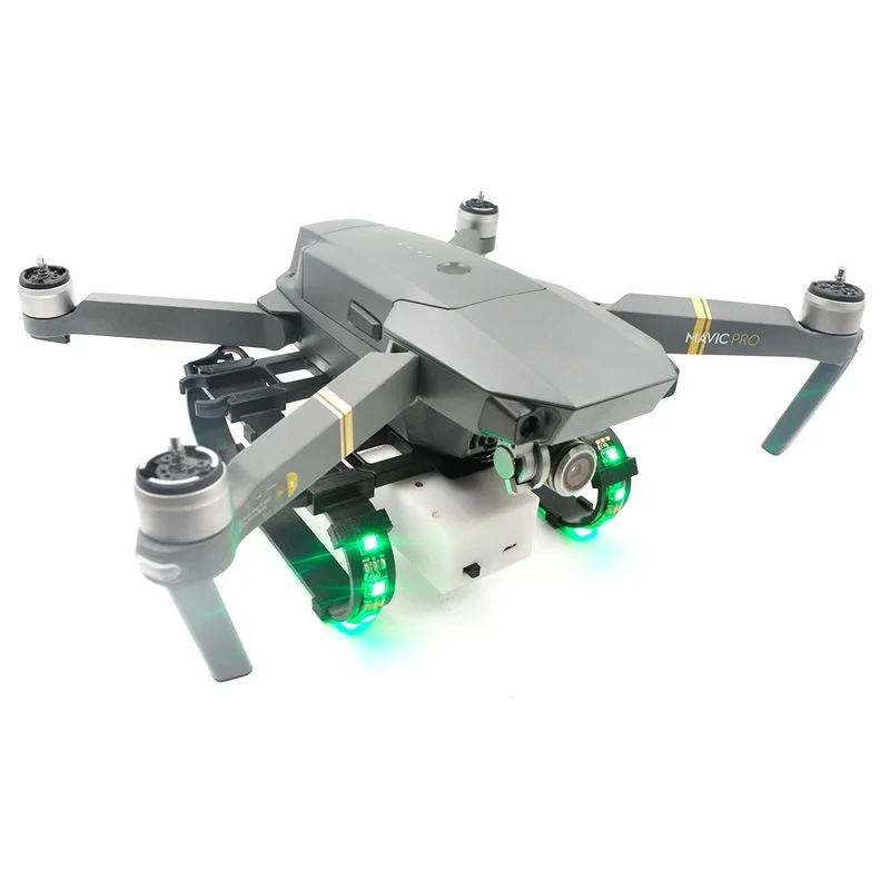 DJI Mavic Pro демпфирующее крепление для посадочного шасси светодиодный свет полосы летные огни штатив Дрон Аксессуары Анти-осенний Световой индикатор