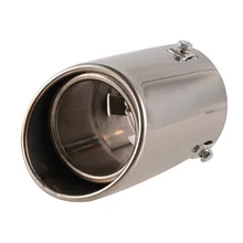 Exhaust Pipe Straight Mufflers Stainless Steel Round Tail Muffler Tip Car Pipes