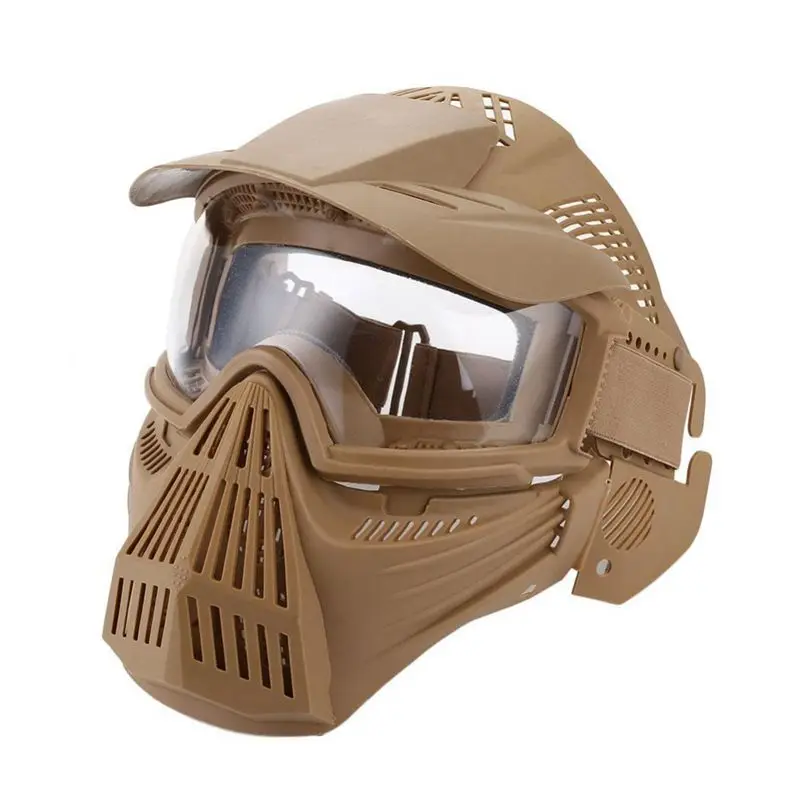 

Tactical Outdoor Lens Mask Full Face Breathable Cs Hunting Military Army Airsoft Protection Masks Accessories