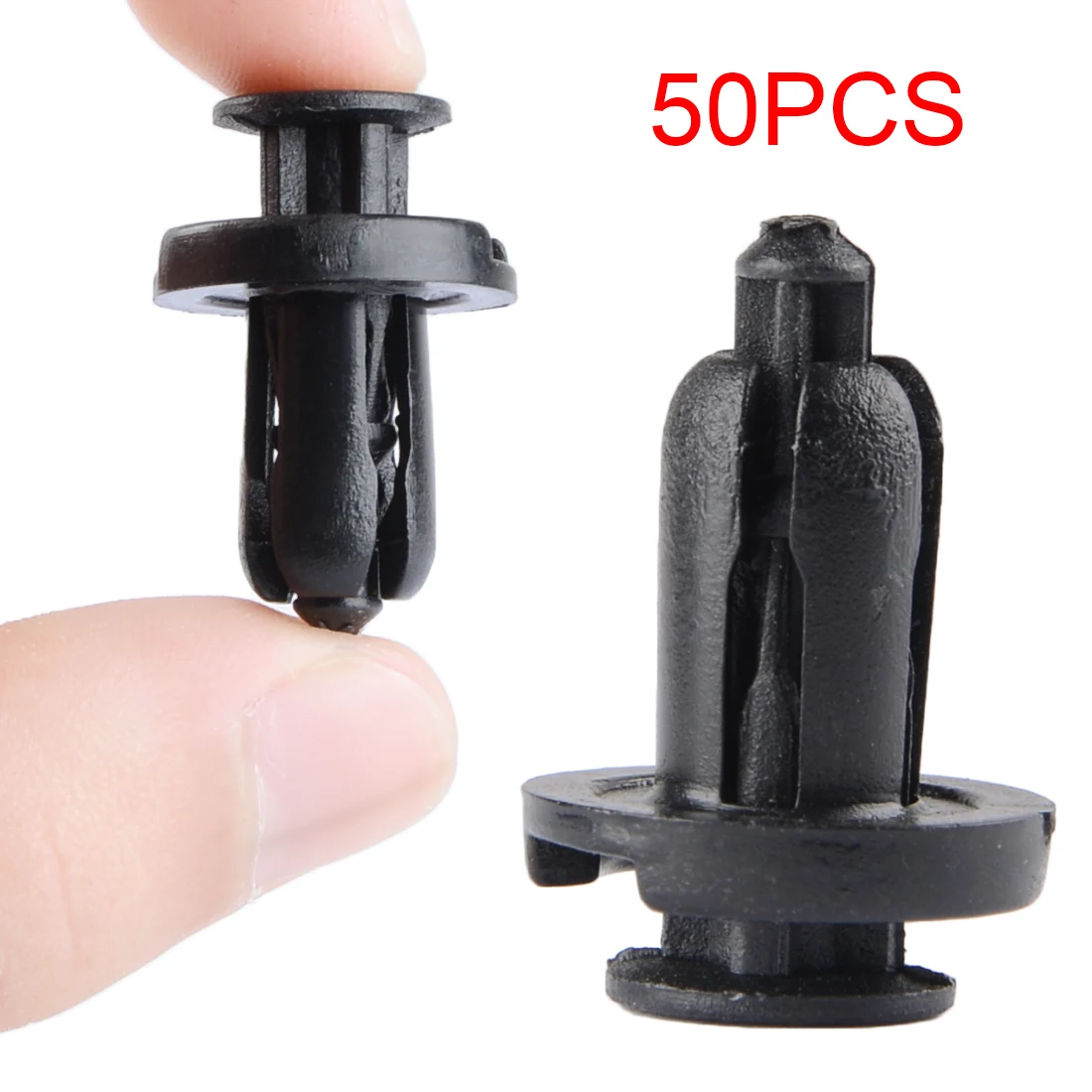 Dewreetali 50pcs 10mm Car Fender Rivet Fastener Clips Plastic Push Clip