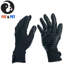 Уход за шерстью домашних животных/массаж/De-shedding щетка перчатка, купание осыпание массажный инструмент для длинных или коротких собак, кошек, лошадей