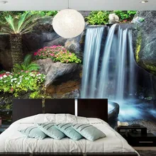Walpaper 3d водопад пейзаж обои для стен 3 d спальня гостиная фон обои декоративные