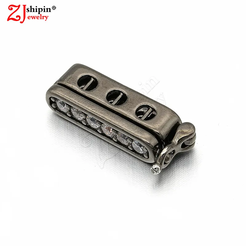 

ZJSHIPIN Charm micro-inlaid zircon CZ jewelry accessories clip for DIY jewelry necklace bracelet found production