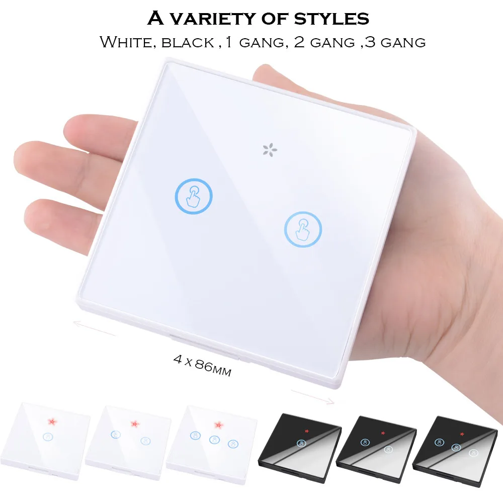 433Mhz TOUCH waterproof Wireless RF Remote Control Switch AC 110V 220V Receiver Wall Panel Transmitter Hall Bedroom Ceiling Lights Wall Lamps 12