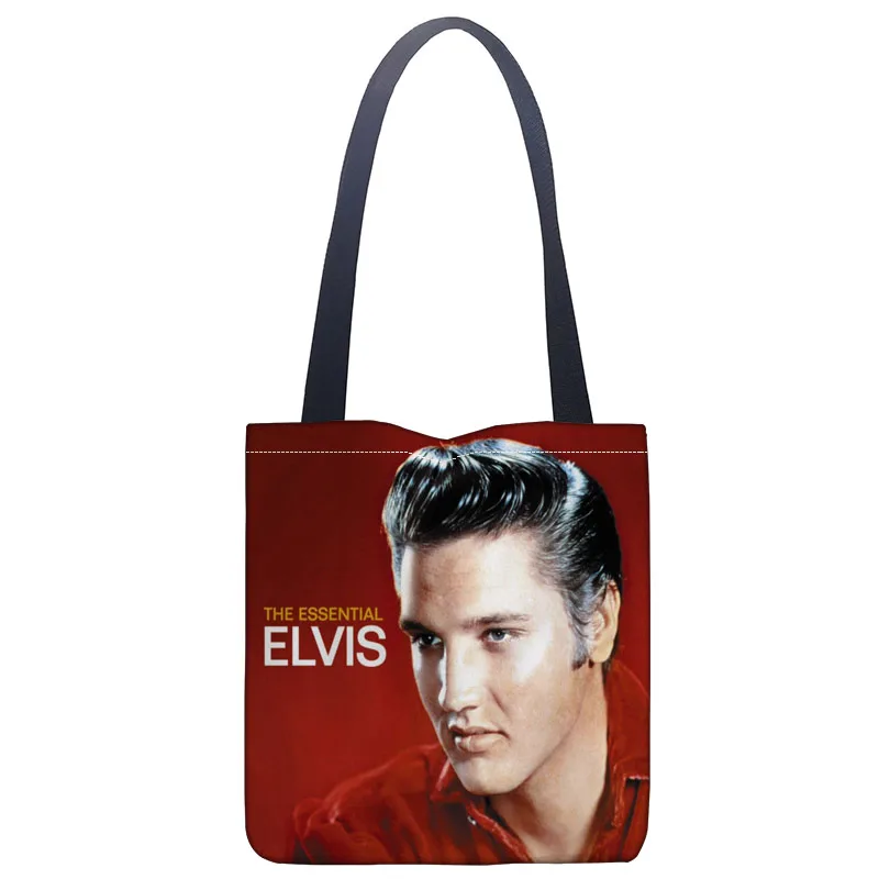Сумка на плечо с принтом Elvis Presley заказ Холщовая тоут сумка для покупок дорожная