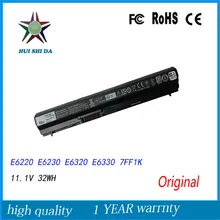 3 células 11.1 v 32wh original novo de alta qualidade bateria do portátil para dell e6220 e6230 e6320 e6330 7ff1k