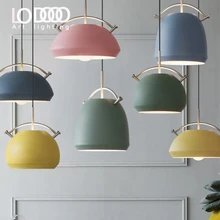 NEW Colorful Nordic Modern Hanging & Pendant Lights E27 Pendant Lamp Light Fixtures 110V 220V for Personality Decor Suspension