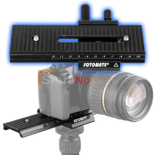100% New Fotomate LP-01 2-Way Macro Focus Focusing Rail Slider Fo DV Camcorder DSLR Camera
