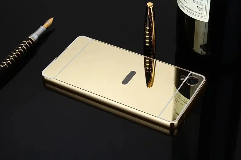 Зеркальный чехол для Sony Xperia XA 5 0 дюйма жесткий металлический алюминиевый каркас