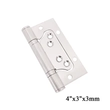 Alta qualidade Vários tamanhos 201 Aço Inoxidável 5x3x2.5 cm Silenciosa Dobradiças Da Porta Do Armário Hardware Móveis D-0207