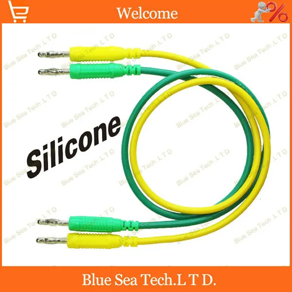 

1 Pair 0.5M male to male 4mm banana plug test line,Patch Cord,test leads CATIII 1KV/32A,customizable 1/1.5/2M Free Shipping