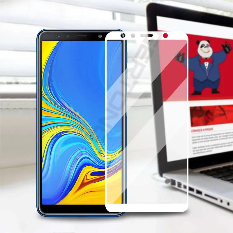 GerTong 9H полное покрытие Переднее стекло для Samsung Galaxy A7 A6 A8 Plus 2018 закаленное A9 Star