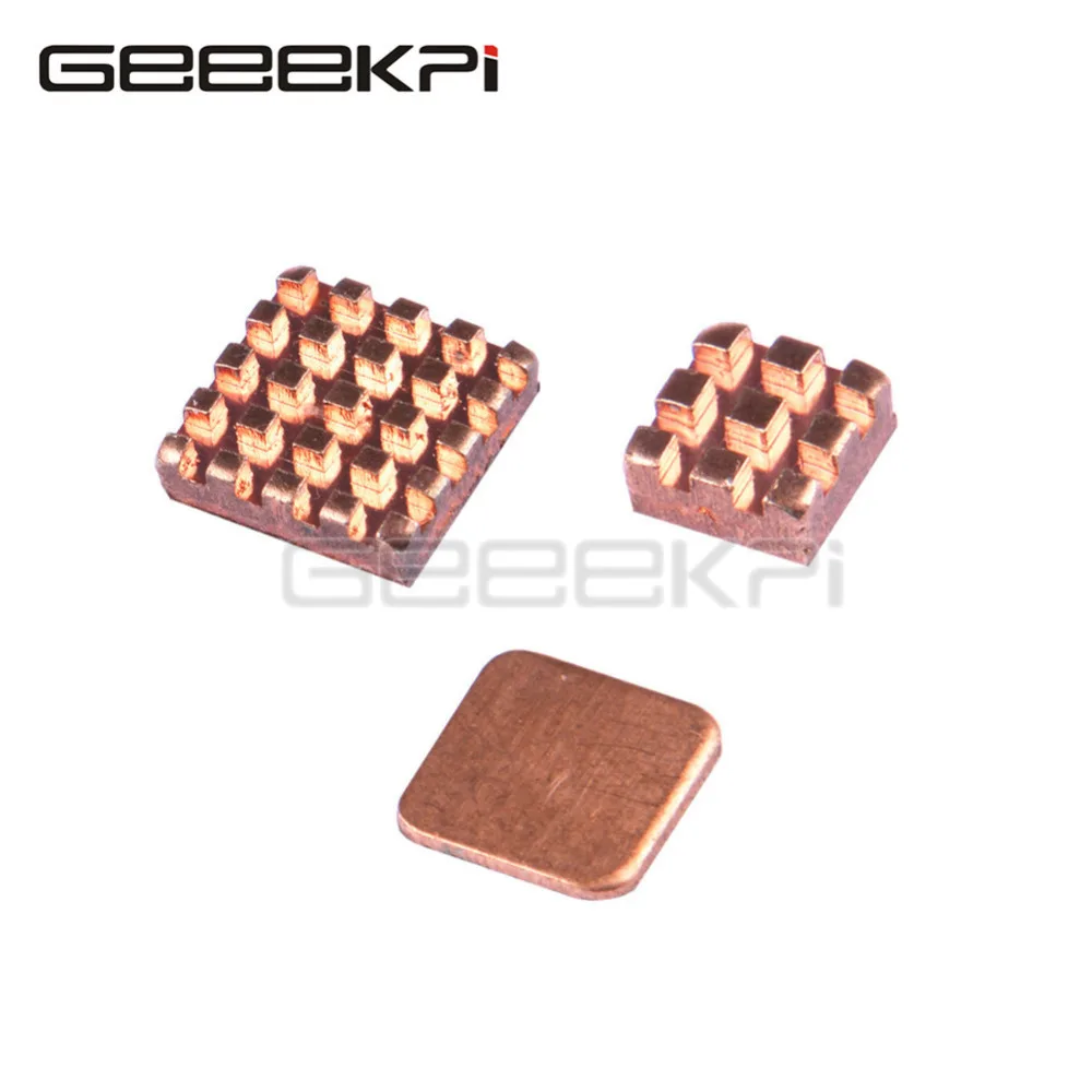 1 Set of Heatsinks 3 Pcs of Copper Heat Sink Cooling Kit for Raspberry Pi 3~