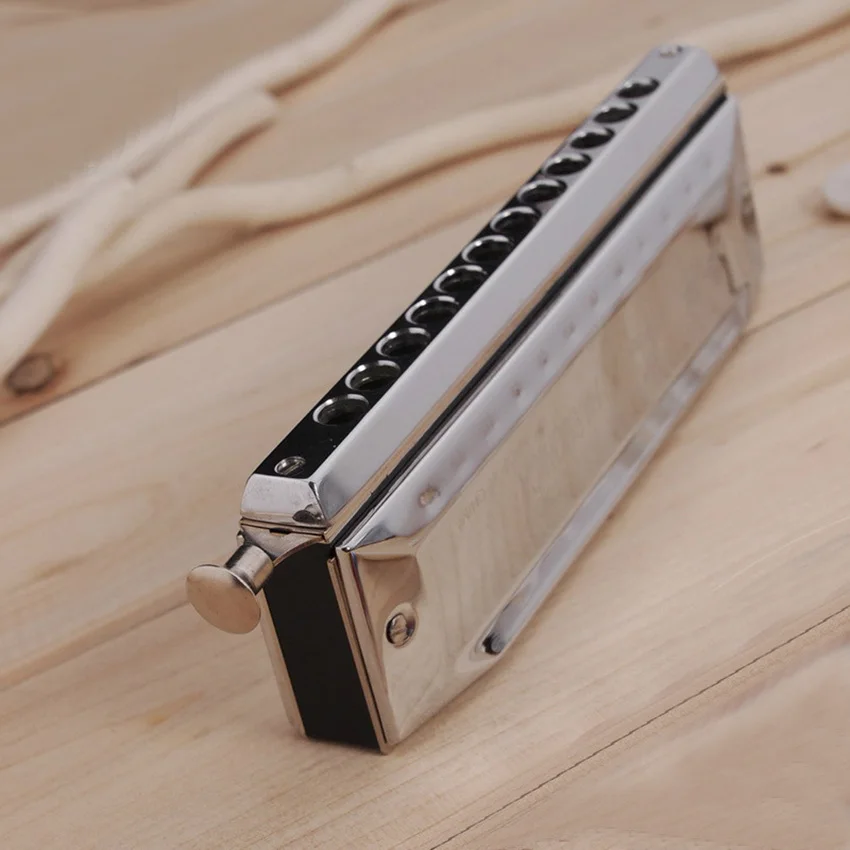 Hero Harmonica 12 Hole 48 Chromatic Harmonica Sliver Mouth Organ C Key Musical Instrument Wind Instrument Gift For Beginner