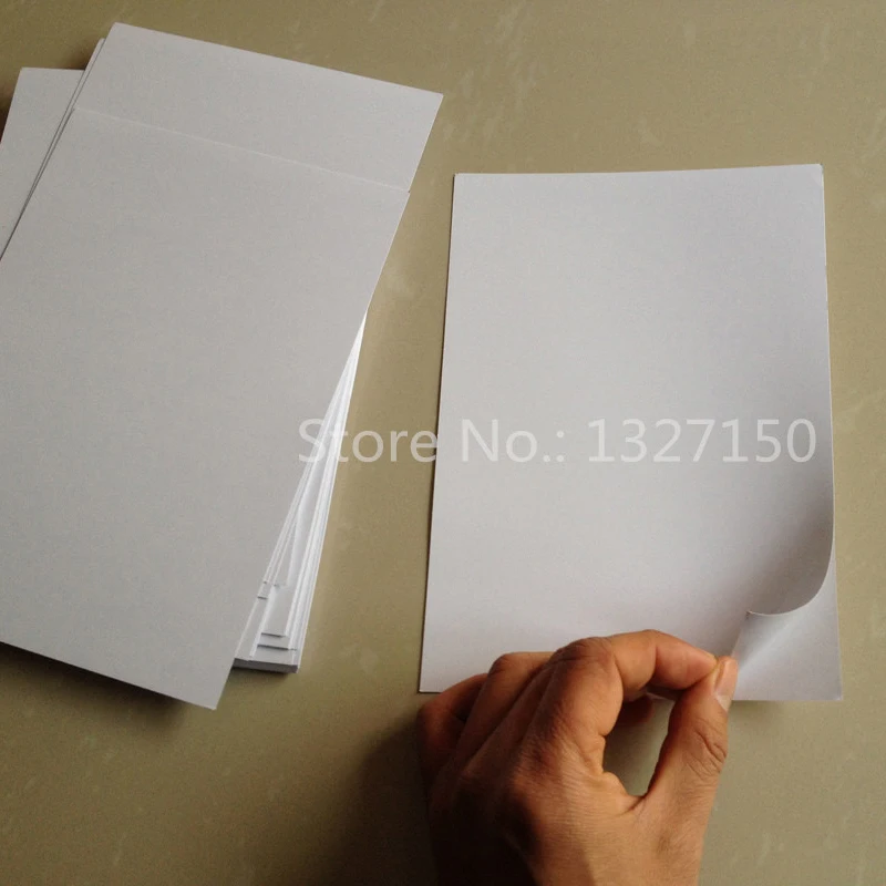 10pc A5 Glossy Self Adhesive Label Sticker Photo Inkjet Printer Paper White