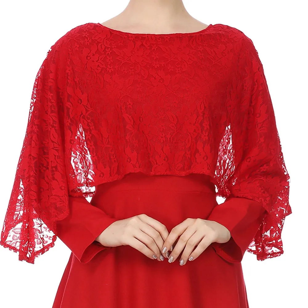 KLV 2019 Abaya Дубай женское мусульманское кружевное платье с длинным рукавом для