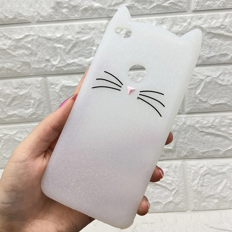Чехол Soinmy 4 x 3D Милые чехлы с бородой и кошачьими ушками для xiaomi redmi 4x силиконовый