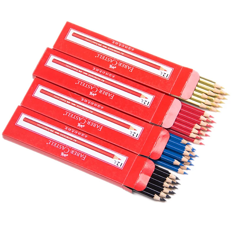 12 шт. водорастворимые цветные карандаши Faber Castell промышленные фигурки ручной