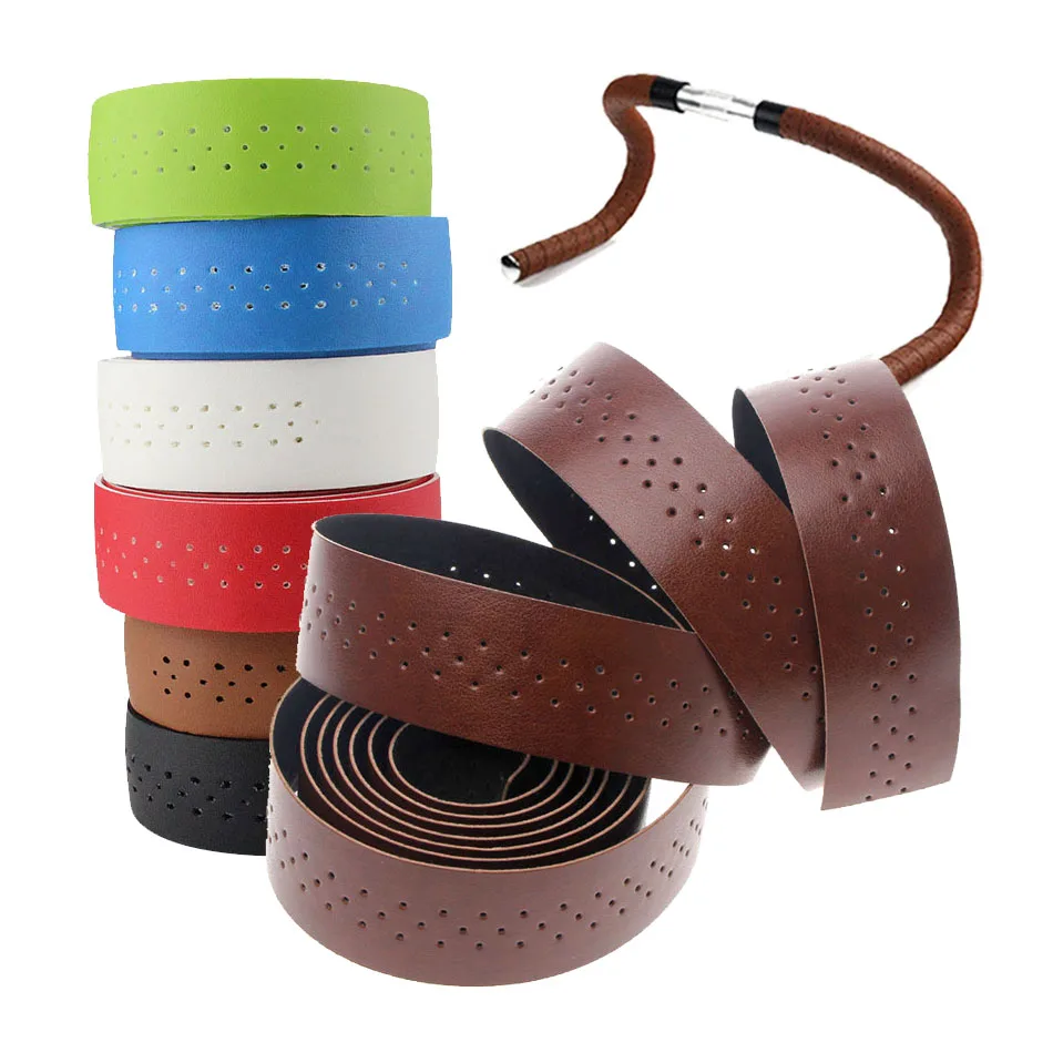 

Bike Handlebar Tape MTB Soft Leather PU Fixed Bar Bicycle Cycling Belt Breathable Accessories Bisiklet Aksesuar Cinta manillar