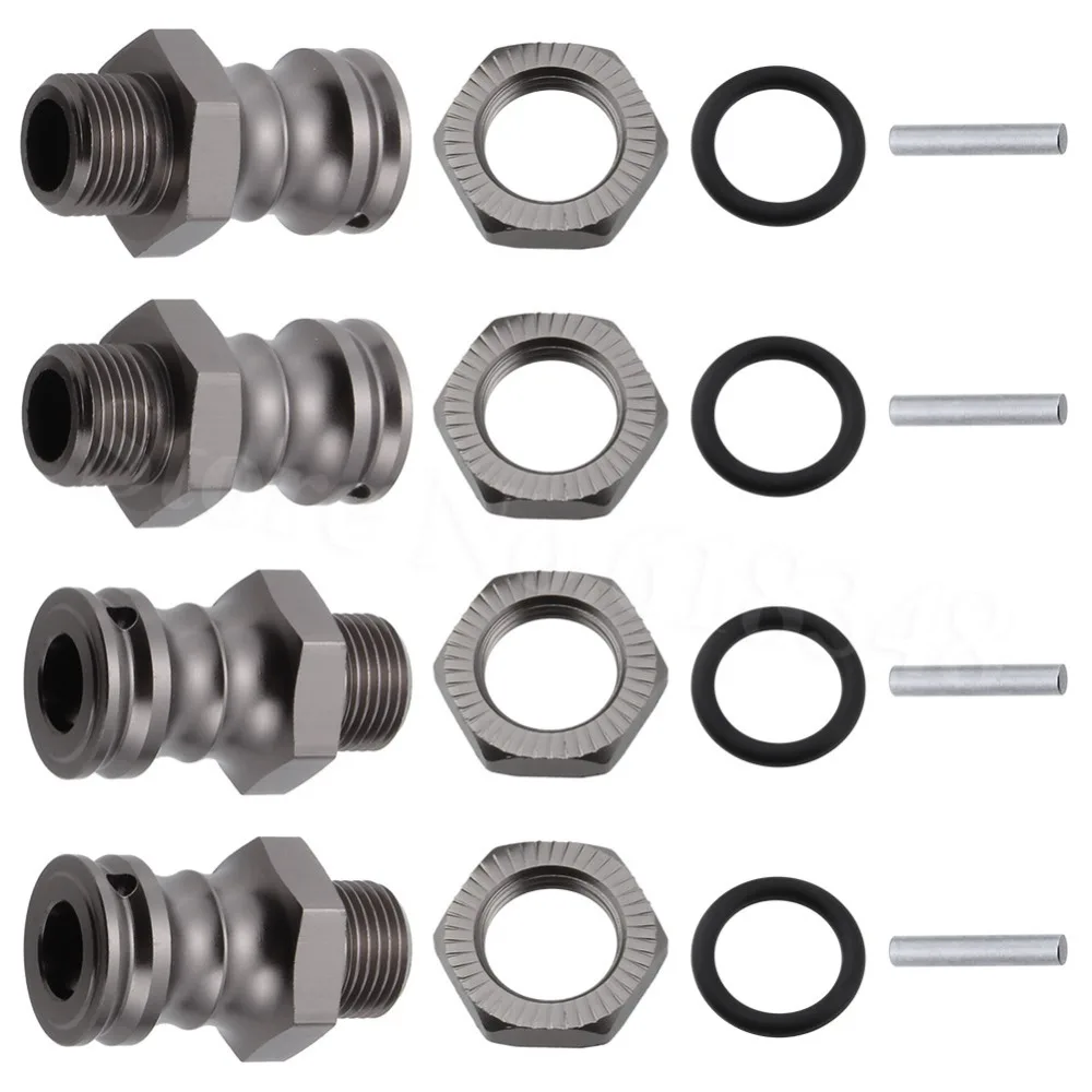 4pcs/Lot Aluminum 17mm Hex 23mm Wheel Extension Adapter Drive Hub For 1/8 Scale RC Car Partsin