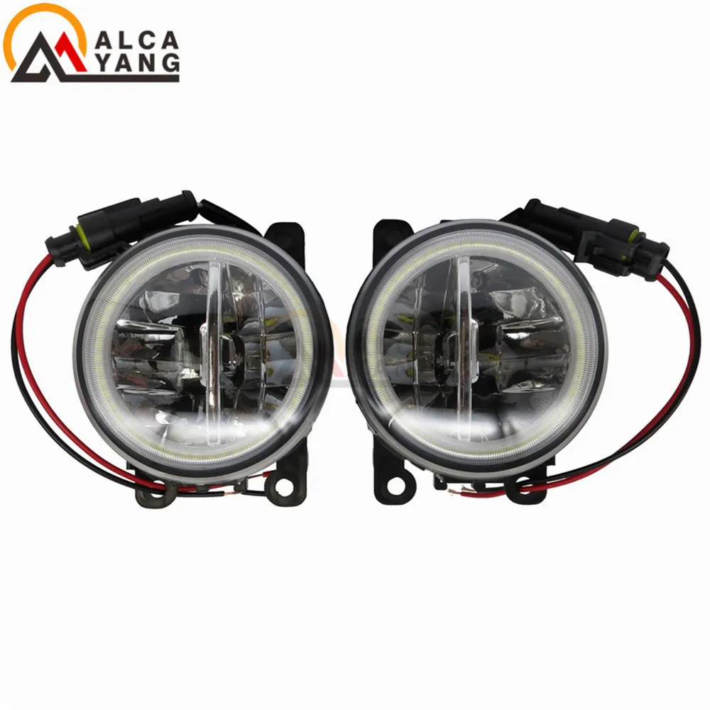 Angel Eye 12 В DRL Противотуманные фары освещение светодиодный фонарь для Citroen C3 C4 C5 C6 C-Crosser Xsara Picasso 1999- высокая яркость