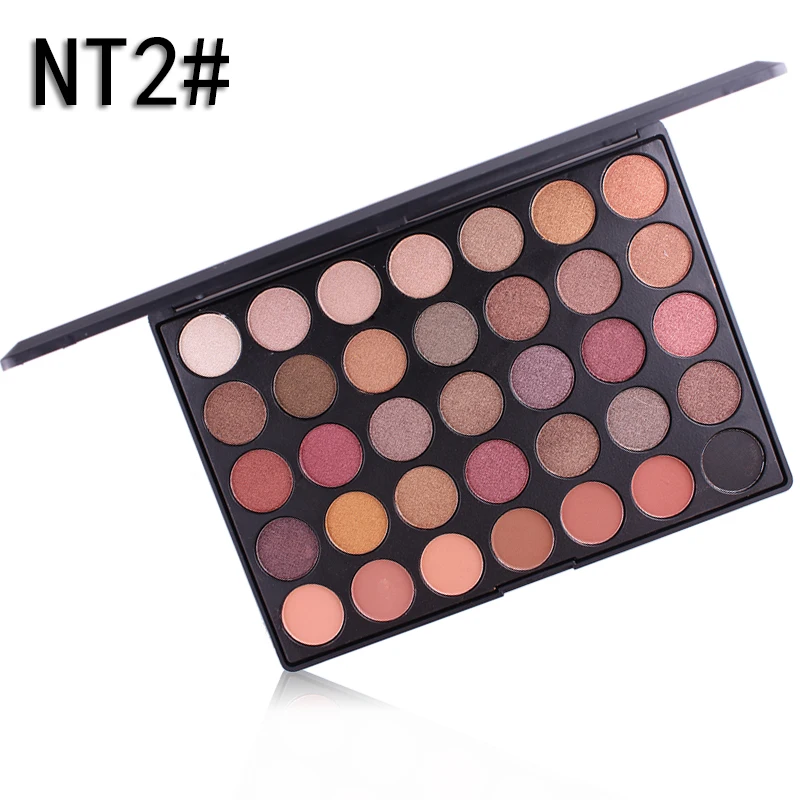 Мисс Роуз 35 Цвета палитра теней Матовая Shimmer Тени Make Up Набор Длительное Природный Shimmer Косметика MS137