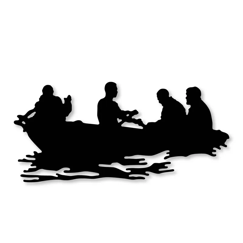 

Ufurty Four People Rowing New Metal Cutting Dies DIY Scrapbooking Paper Card Decorative Embossing Handicraft Die Cuts Template