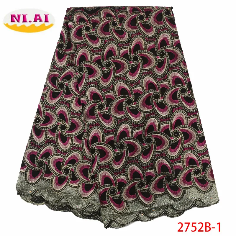 African Lace Fabric Latest Nigerian Swiss Lace Fabric High Quality Cotton Swiss Voile Laces Switzerland For Women XY2752B-1